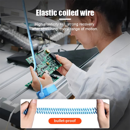 Pulsera Antiestática Inalámbrica Ajustable ESD con Correa Repuesto