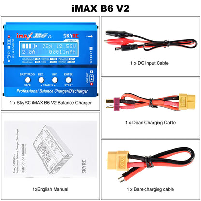 SKYRC IMAX B6 V2 6A 60W Balance Charger Discharger For NiMH NiCD LiHV NiCd Li-ion Battery Charger for DJI Mavic/Inspire Battery