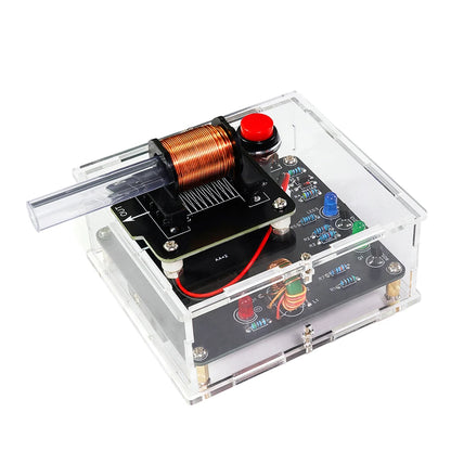 Kit DIY Cañón Electromagnético Alto Voltaje (3V DC) - Módulo Booster Bobina y PCB Práctica Soldadura