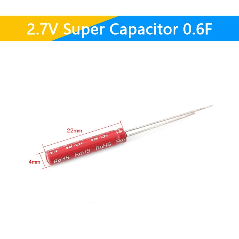 Supercapacitores Farad 2.7V - Varios Valores (0.5F a 60F)
