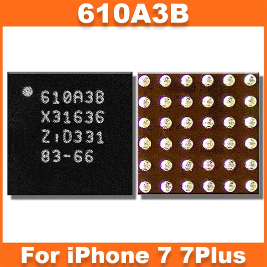 Circuito Integrado (IC) Carga USB Tristar U2 610A3B (U4001) para iPhone 7 / 7 Plus (10 Unidades) (Nota: Variante específica de duplicados anteriores)
