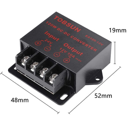 Convertidor Buck DC-DC 24V a 12V 5A/10A Step-Down Estabilizador Reductor Voltaje Mini