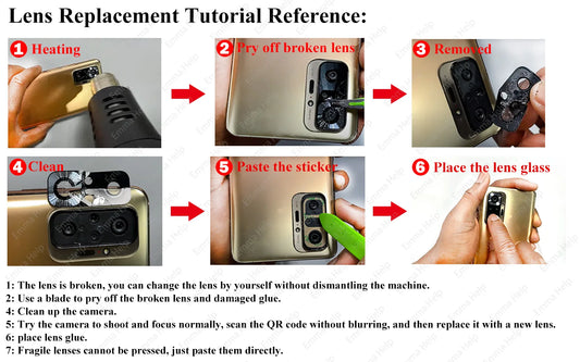 10set A+ Back Camera Glass Lens for Motorola Moto G9 G8 G7 G6 G5 Plus Play Power Rear Camera Lens