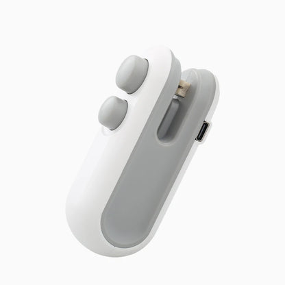 Mini Selladora Térmica Portátil para Bolsas Plásticas Alimentos (Clip Sellador Manual Embalaje)