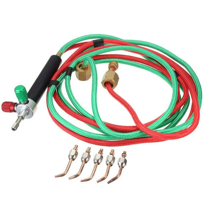 Mini Soplete Oxígeno para Fusión Gas Joyería/Platino/Acero Inoxidable (Kit Orfebrería, Soldadura Metal Acetileno/Butano)