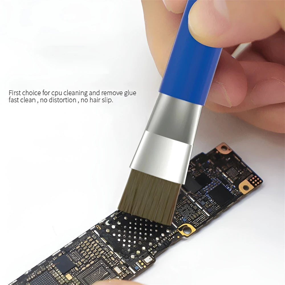 Cepillo Doble Punta Anti-Estático ESD Duro para Limpieza Placa Base Teléfono/PCB/Teclado Computadora
