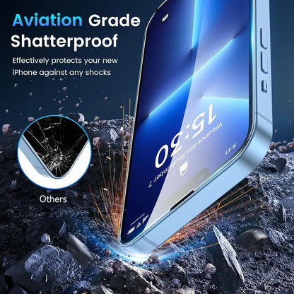 Protector Pantalla Cristal Templado para iPhone 7/8 Plus / X/XR/XS Max / 11-16 Pro Max/Mini (Pack 5 Unidades)