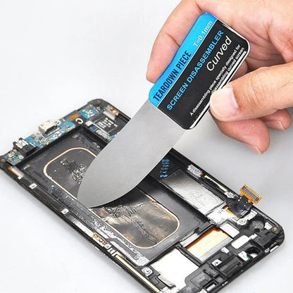 Herramienta Metálica Spudger Palanca Apertura Pantalla LCD Curva Teléfono Móvil (Ultra Delgada Flexible Desmontaje) (1 Unidad)
