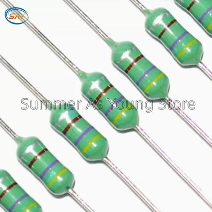 Inductor Axial Código Colores 1/2W 0410 - Varios Valores (1uH a 4.7mH) - Lote 20 Piezas