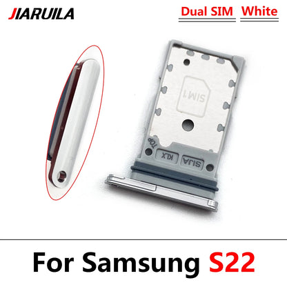 Bandeja Porta SIM/SD Card para Samsung S22 / S22 Plus / S22 Ultra - Repuesto Adaptador + Pin