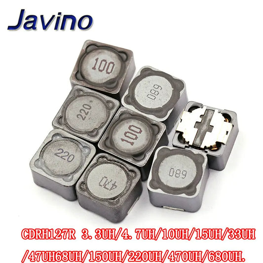 Inductor Potencia SMD CDRH127 (CD127) 12x12x7mm - Varios Valores (10uH a 68uH) - Lote 5/20/50 Piezas