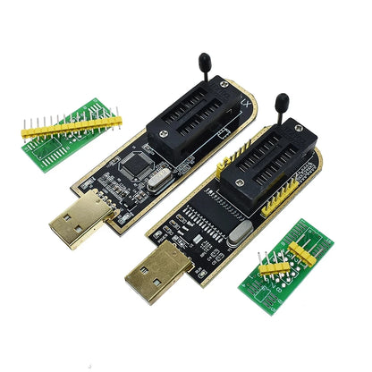 Kit Programador USB XTW100 (CH341B) 24/25 Series EEPROM Flash BIOS + Clip Test SOIC8/SOP8