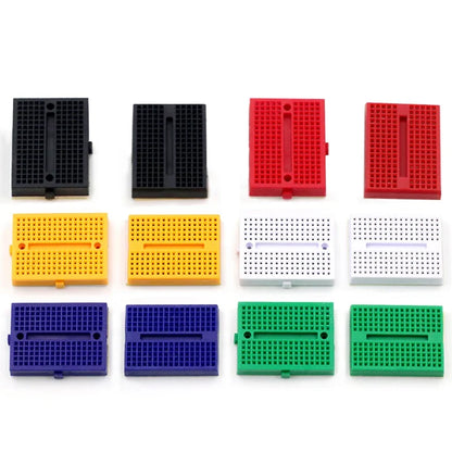 2PCS SYB-170 Mini Solderless Prototype Experiment Test Small Breadboard Kit With 170 Tie Points Plus Adhesive Back 35*46*8mm