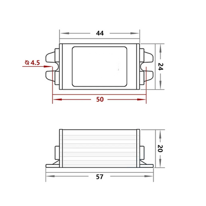 Convertidor DC-DC 24V a 12V 1A-5A Step-Down Buck Módulo Impermeable Regulador Voltaje