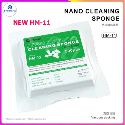 MIJING Nano Cleaning Sponge Strong Absorption Force No Floc or Residue Sponge for Motherboard PCB Components Cleaning Repair