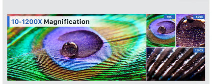 Elikliv EDM9 Pro 1200X HDMI Digital Microscope with 7'' IPS Screen 16MP Coin Soldering Electronic Microscope 32G for Windows Mac