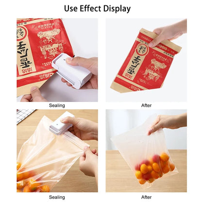 Mini Selladora Térmica Portátil para Bolsas Plásticas de Alimentos (Cierre Paquetes)