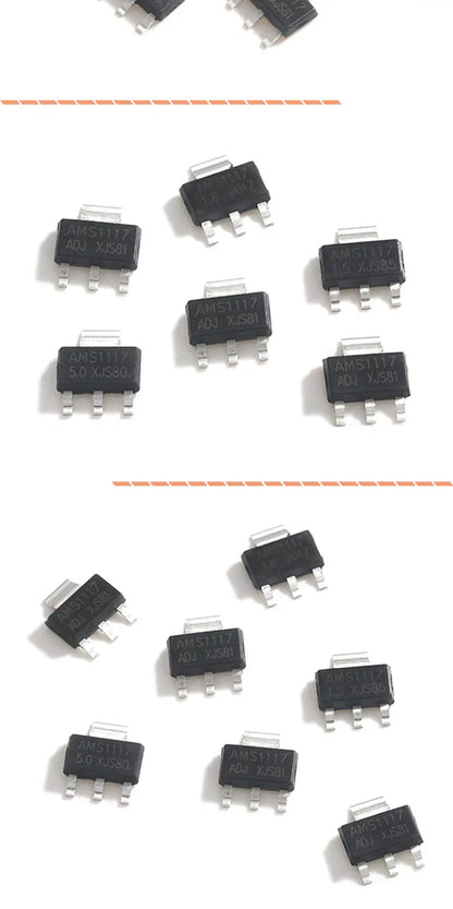 Regulador Voltaje LDO / Transistor SMD SOT-223 - Varios Modelos (BCP56, LM1117, etc.) - Lote 10 Piezas