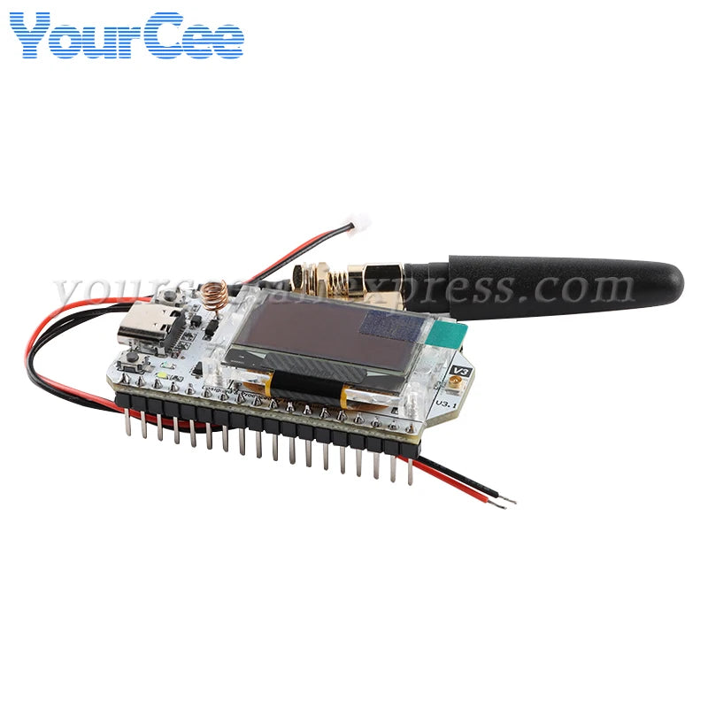 Placa Desarrollo LoRa ESP32 SX1262 WiFi Kit 32 (433-510MHz / 868-915MHz) con Pantalla OLED Azul 0.96" para Arduino