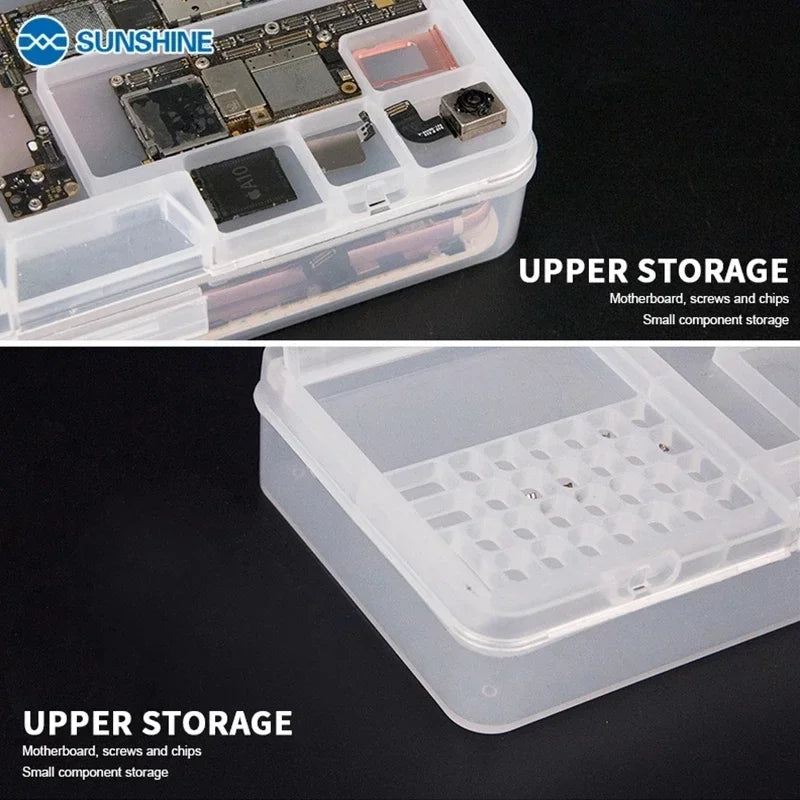 Caja Almacenamiento Multifuncional SUNSHINE SS-001A para Tornillos/Piezas Pequeñas Reparación Móviles/Placa Base
