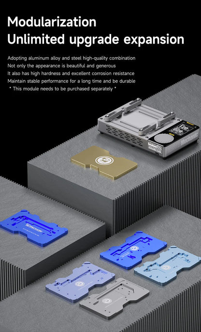 MECHANIC HEAT AIR Preheating Platform PTC Heating Core  BGA Stencil For IPhone X-15 Series Motherboard Layered Chip Reflow Weld