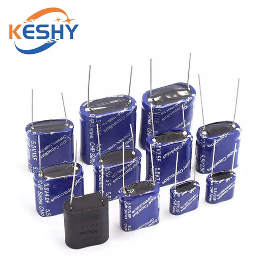 Supercapacitor Farad Tipo Combinación (0.22F-50F, 5.5V) - Unidad (Especificar Valor)