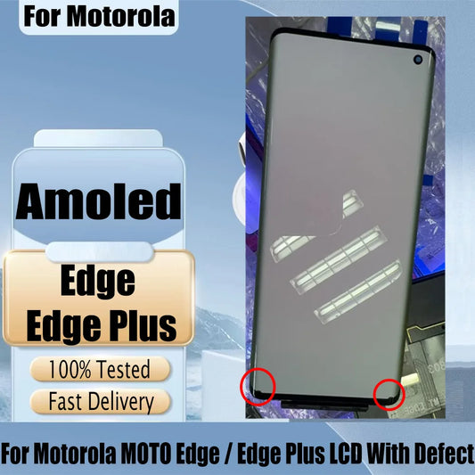 Amoled LCD For Motorola Moto Edge Plus LCD Display Touch Screen Digitizer For Moto Edge LCD Display XT2063-3 LCD With Dot