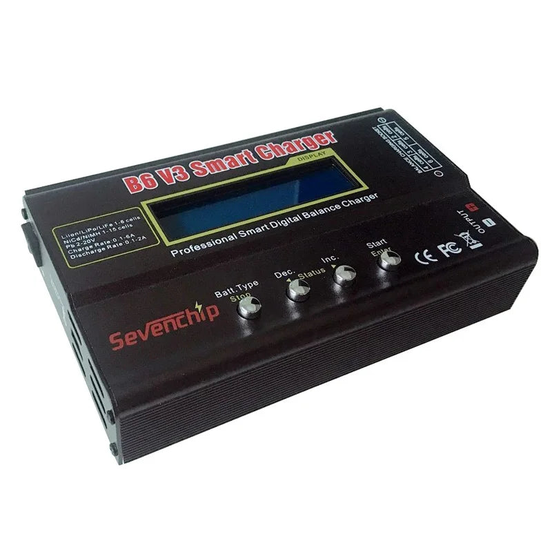 iMAX B6 V3 80W 6A Battery Charger LiHv Lipo NiMh Li-ion Ni-Cd Digital RC Charger Lipro Balance Charger Discharger 15V 6A Adapter