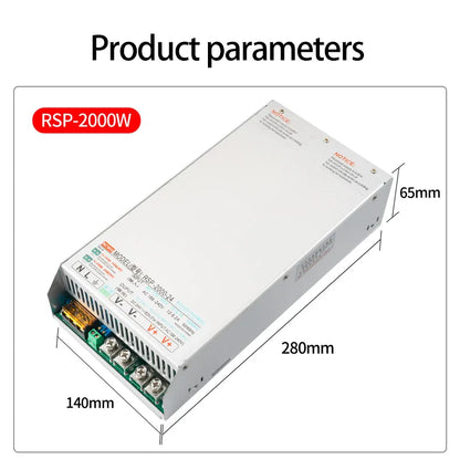 Fuente Alimentación Switching PFC MZMW 2000W Voltaje/Corriente Ajustable 0-24V a 220V CC/CV AC 100-240V a DC