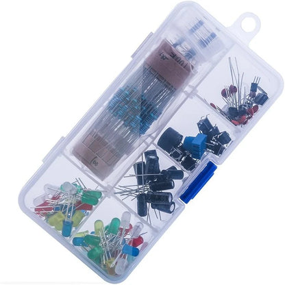 Kit Diversión Electrónica ELEGOO para Arduino (235 Items: Protoboard, Cables, Resistencias, Capacitores, LEDs, Potenciómetros)