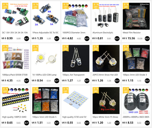 Controlador Velocidad Motor PWM DC 1.8V-35V (2A/3A/5A/10A) Módulo Drive Ajustable Bajo Voltaje