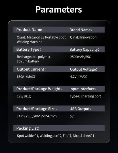 Qianli Macaron Max 2 Spot Welding Machine Adjustable 6 Speed Pulse Time Micro Spot Welder for Phone 11-15PM Battery repair tools