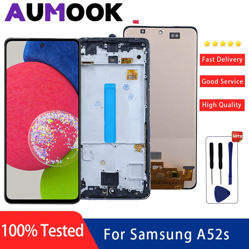 Pantalla AMOLED con Digitalizador Táctil para Samsung Galaxy A52s 5G (SM-A528B / SM-A528B/DS / SM-A528N) (Ensamblaje)