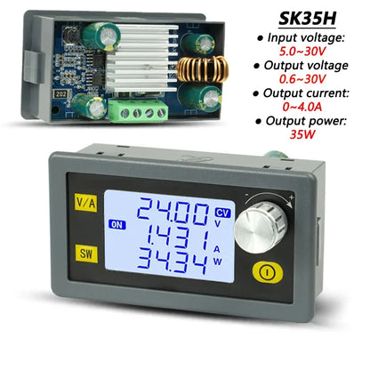 Módulo Convertidor Buck-Boost CC/CV DC 6-36V a 5-30V 35W/80W Fuente Alimentación Ajustable Step-Down/Up Estabilizada
