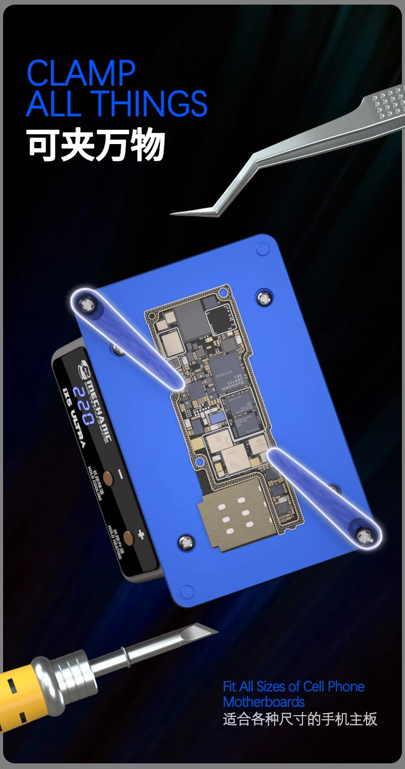 MECHANIC ix5 Ultra Heating Platform Preheating Layering for Motherboard Layering Tin Planting Glue Removal Heating Table tool