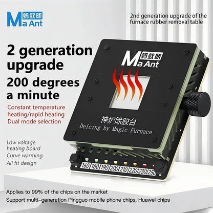 YCS 2S CPU Heating Platform Magical Degumming Station For Mobile Phone IC CPU Heating Glue Removal Solder Removal BGA Reball