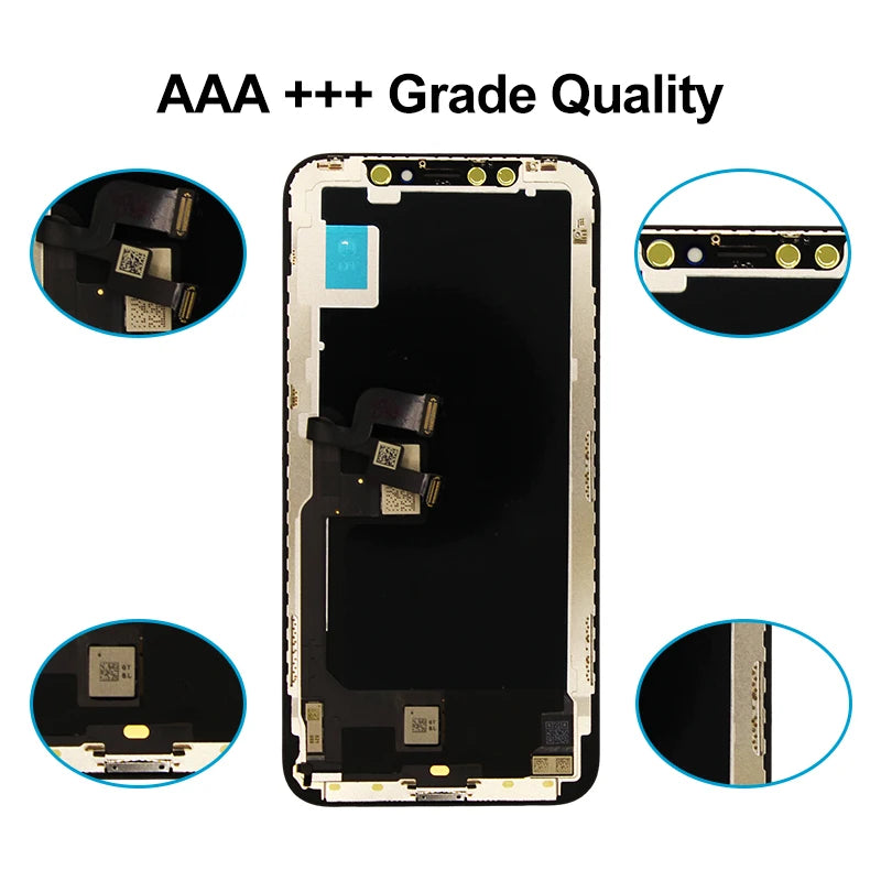 Pantalla OLED AAA+ con Digitalizador Táctil 3D Touch para iPhone X/XR/XS / 11 Pro / 12 Mini / 13 Pro Max / 14 Plus (Reemplazo LCD)