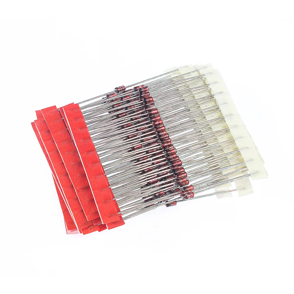 Kit Surtido Diodos Zener 1W (3.3V-24V, 14 Valores) Componentes Electrónicos DIY - Pack 140 Unidades