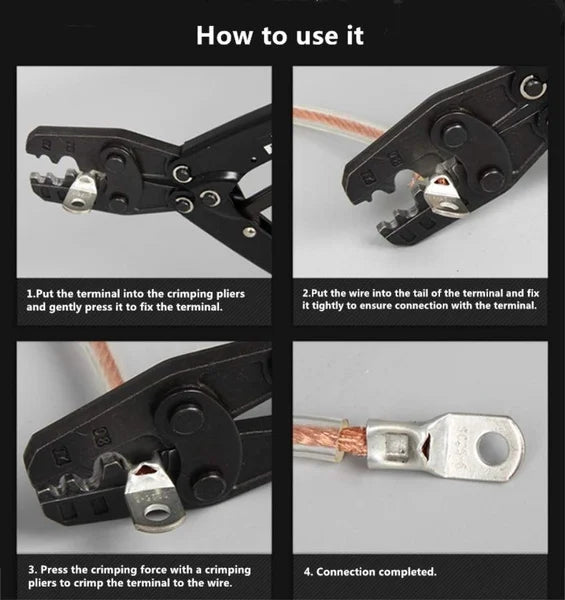 Kit Terminales Anillo Ojal Cobre Estañado (35mm², 60 Terminales) Conectores Cable Desnudo (70/240 Piezas)