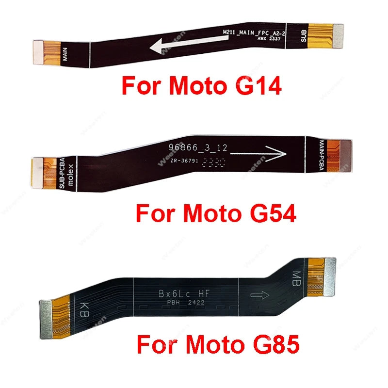 Mainboard LCD Flex Ribbon For Motorola MOTO G14 G54 G84 G85 XT2427-3 PAYF0010IN XT2343-1 Motherboard Flex Cable LCD Flex Parts