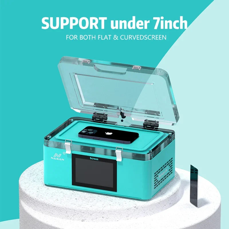 Máquina Laminadora Vacío Nasan NA-SUPA Lite + Removedor Burbujas NA-B2 + Separador NA-SP23 Ultra para Pantalla LCD Plana/Curva Reparación