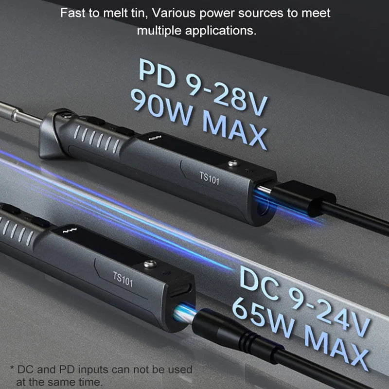 Original TS101 Soldering Iron Electric 65W LCD Temperature Adjustable Programming New TS100 Soldering Iron Upgrade