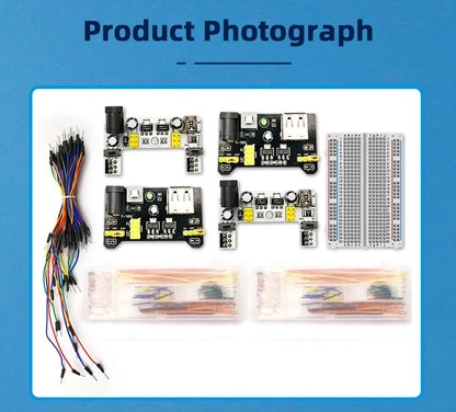 1pcs Power Module Breadboard Kit Bread Board Wire Cables Jumper Breadboard Wire Kit Electronics Breadboard Solderless