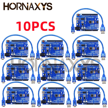 Placa Desarrollo UNO R3 (CH340G, MEGA328P-AU, 16MHz, Tipo C) con Cable USB para Arduino (1-10 Unidades)