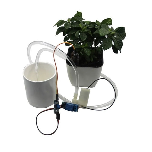 Kit DIY Módulo Riego Automático para Arduino (Detección Humedad Suelo, Bombeo Agua)
