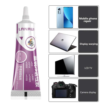 Pegamento Activo Universal LANRUI I9 para Marco/Tapa Trasera Pantalla LCD Móvil/Notebook (Reparación Despegado, Sellador Impermeable)