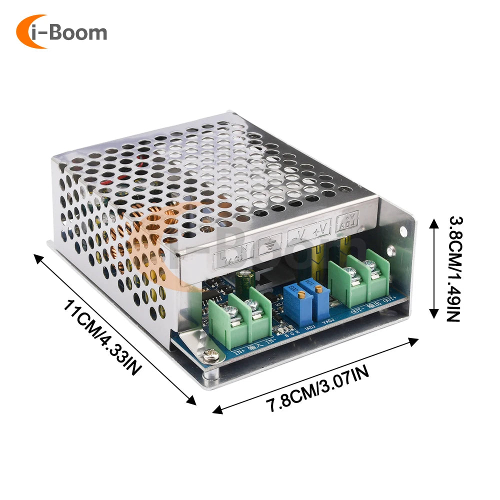 Módulo Fuente Alimentación Step-Down DC 12-80V a 2.5-50V 20A 600W Buck Ajustable CC/CV