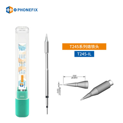 Puntas Cautín Soldador PHONEFIX Serie C245/C470 para Estación JBC / Mango Universal T245/T470 (Reparación PCB/IC)