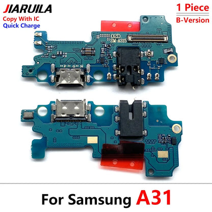 Placa Puerto Carga USB con Conector Dock y Flex para Samsung Galaxy A01/A11/A20/A21S/A31/A51