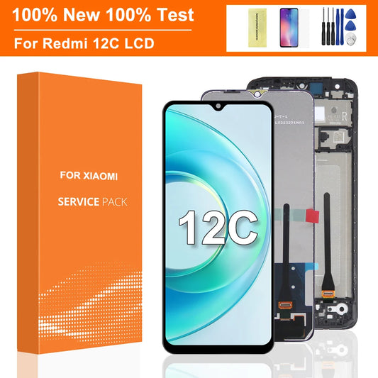 6.71'' For Xiaomi Redmi 12C LCD Display Touch Panel Screen Digitizer Assembly For Redmi 12C 22120RN8 Display Screen